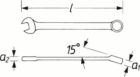 Ключ рожково-накидный 30 mm L-330 mm