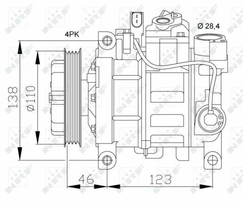 Компрессор кондиционера Audi A6 2.5TDI 00-05/A4 01-05