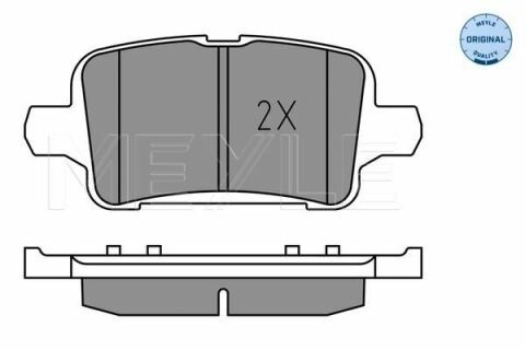 Колодки гальмівні (задні) Chevrolet Cruze 15-/Bolt 16-/Opel Astra K 15-