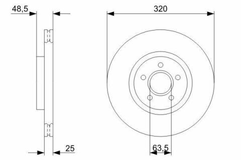 Диск тормозной передний C70,S40 II,V50 04- VOLVO