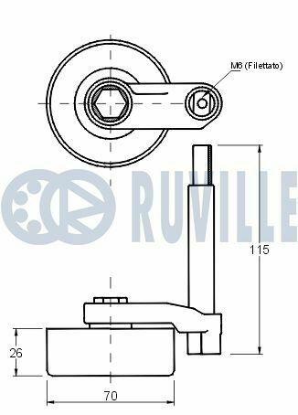 Натяжник ремня генератора BMW 3 (E46) 98-03/5 (E39) 00-03