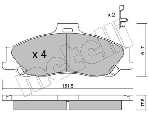 Колодки тормозные (передние) Ford Ranger 99-12/Mazda B-serie 99-06/BT-50 06-