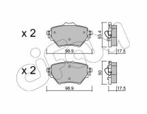 CIFAM  CITROEN Тормозные колодки задн.C4 Grand Picaasso, C4 Picasso 13-, PEUGEOT 308