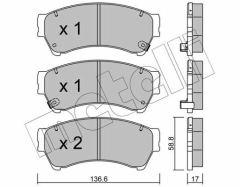 Колодки гальмівні (передні) Ford Fusion/Ford USA Fusion 06-/Mazda 6 02-13