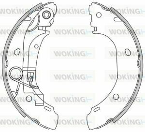 Колодки ручного тормоза Touareg 02-10/Cayenne 02-07/LR III 02-12/Audi Q7 06-15 (VAG)