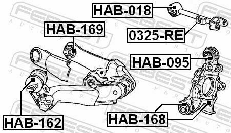 Сайлентблок рычага Accord 03-08