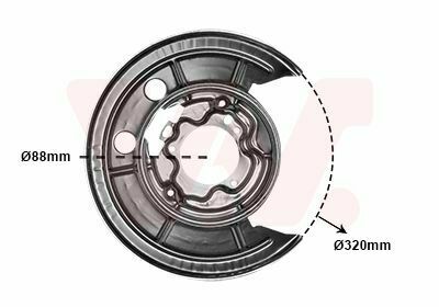 Защита тормозного диска (R) Citroen Jumper/ Fiat Ducato/ Peugeot Boxer 06-