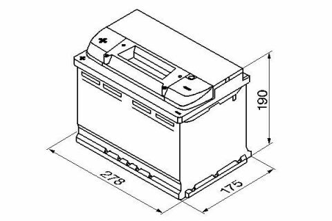 Аккумуляторная батарея 74Ah/680A (278x175x190/+L/B13)