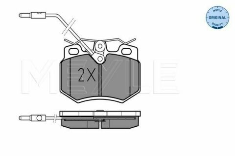 Колодки тормозные (передние) Citroen AX/C15/C6/Visa/Peugeot 205 II/407 1.0-2.2D 84-