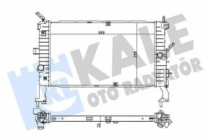 KALE OPEL Радиатор охлаждения Meriva A 1.3/1.7CDTi 03-