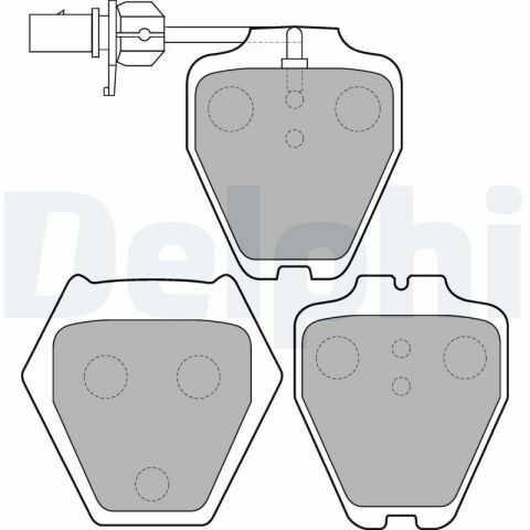 Колодки тормозные (передние) Audi A4 97-01/A6 97-05/VW Passat B5 00-05 (Trw) (+датчики)