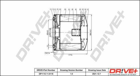 DP1110.11.0116 Drive+ - Фільтр оливи