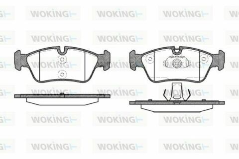 Тормозные колодки пер. BMW 3 (E36/E46) 94-07 (ATE)