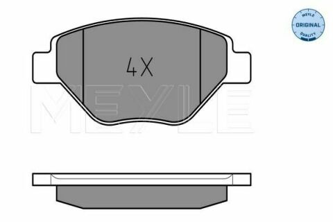 Колодки тормозные (передние) Renault Megane II 1.4 02-