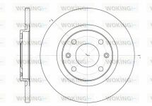 Гальмівний диск перед. Berlingo/Partner 96-02 (266x13) (невентильований)