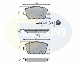 CBP11147 Comline - Тормозные колодки для дисков