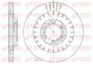 Диск тормозной передн.pajero sport 00-, l200 (k7_t, k6_t, k5_t) 2.5 td 4wd (k74t) 01-07