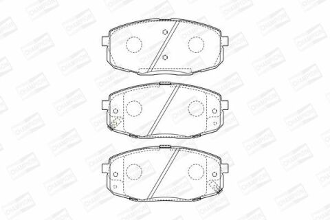 Гальмівні колодки передні I30 07- KIA Ceed, Carens 02- HYUNDAI