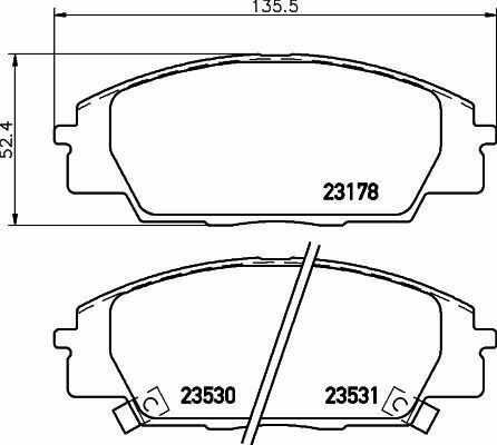 Гальмівні колодки пер. Civic VII/VIII 01-2.0