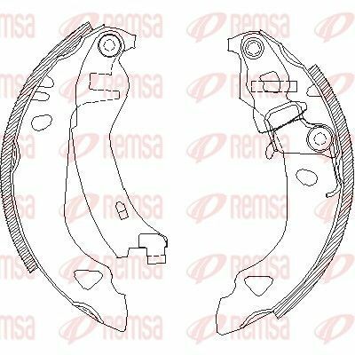 Колодки тормозные барабанные y10 156 85-95