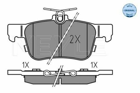 Колодки гальмівні (задні) Ford Focus 18-/Fusion 12-(ATE)