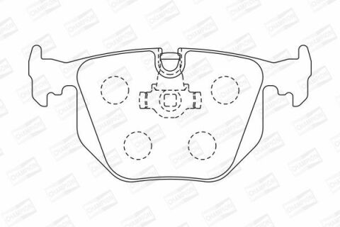 Тормозные колодки задние 3 E46 2.5/3.0,7 E38 2.5/5.4,X5 E53 3.0/4.6,Rover 3.0/3.4 02- BMW