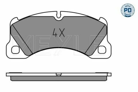 Колодки тормозные (передние) Porsche Cayenne 02-/Macan 14-/Panamera 10-16/VW Touareg 02- (Brembo)