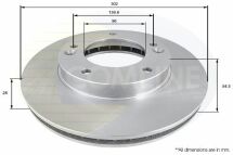 Диск гальмівний вентильований з покриттям