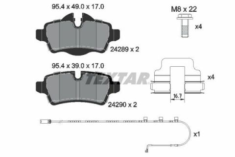 Колодки гальмівні (задні) Mini (R56)/Clubman (R55) 06-15 (Lucas) Q+