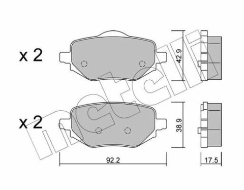 Колодки гальмівні (задні) Citroen C4 20-/Peugeot 2008/208/Opel Corsa F 19- Колодки гальмівні (задні) Citroen C4 20-/Peugeot 2008/208/Opel Corsa F 19-