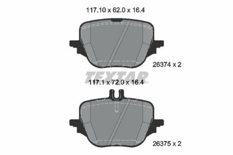 Тормозные колодки (задние) MB C-class (W206)/E-clas (W214)/S-class (W223) 20- (ZF) Q+