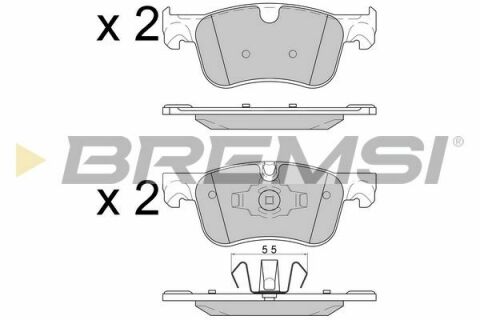 Тормозные колодки пер. Citroen C4 13-(ATE)