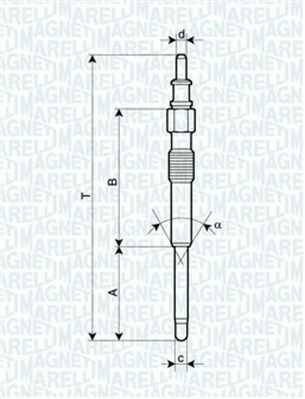 MAGNETI MARELLI Свеча накала Smart [062900042304]