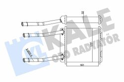 Радіатор опалення OPEL Astra F, Calibra A, Vectra A