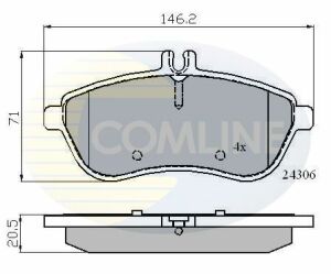 CBP01786 Comline - Тормозные колодки для дисков