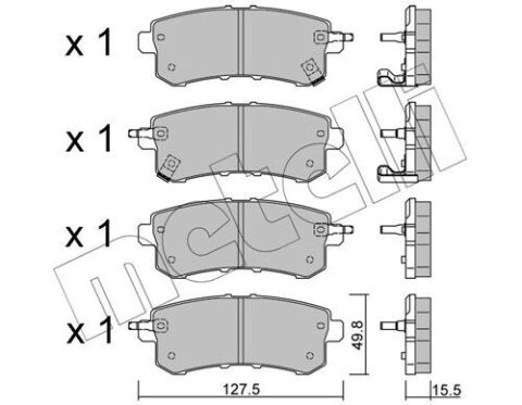 Колодки тормозные (задние) Nissan Patrol 10-/Infiniti QX56 10-(+ датчики)