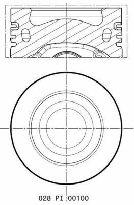 Поршень VW T5 2.0TDI (81.50mm/+0.50)