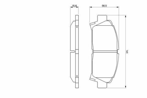 Задні гальмівні колодки CARINA-97 TOYOTA