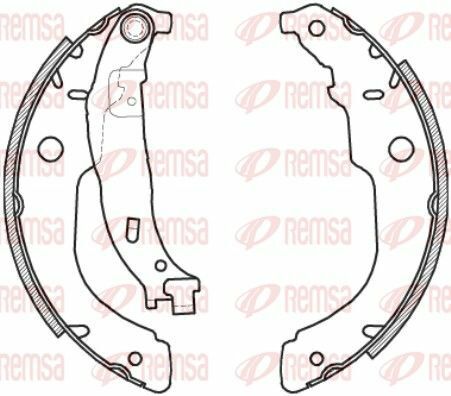 Колодки тормозные барабанные задниеc3 ii,ds3 09-,peugeot 207 06-