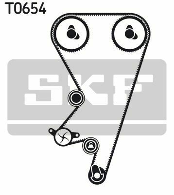 SKF К-кт. ГРМ (ремінь+2шт.ролика) OPEL Astra 1,7D 91-00