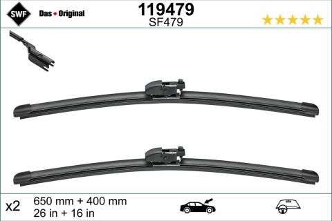 Щетки стеклоочистителя (650/400mm) Toyota C-HR/Lexus NX 14-