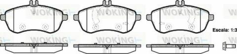 Тормозные колодки пер. MB W204 07-14 (TRW)