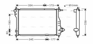 Радиатор охлаждения Matiz, Spark 0.8/1.0 05- CHEVROLET