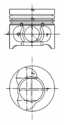 Поршень Nissan Almera II/Micra III/Renault Megane II/Scenic II 1.5 dCi 01- (76.50mm/+0.50)