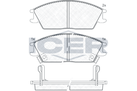 Колодки тормозные (передние) Hyundai Accent I/II 94-05/Getz 02-10/Elantra 90-00/Pony 85-95