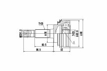 Комплект шарнірів, приводний вал