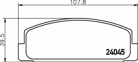 Тормозные колодки зад. Mazda 323/626 94-04 (akebono)