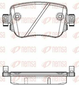 VW Колодки тормозные задн.Caddy IV 15-,Skoda Octavia