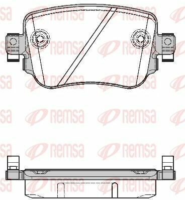 VW Колодки гальмівні задн.Caddy IV 15-,Skoda Octavia