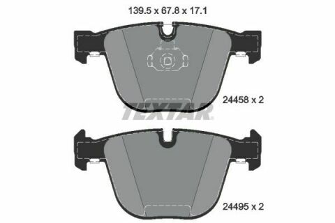 Колодки гальмівні (задні) BMW X5 (E70/F15)/ X6 (E71/F16) 06- (Ate-Teves) Q+ Колодки гальмівні (задні) BMW X5 (E70/F15)/ X6 (E71/F16) 06- (Ate-Teves) Q+